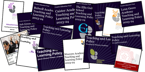 A graphic showing a selection of school-specific policies